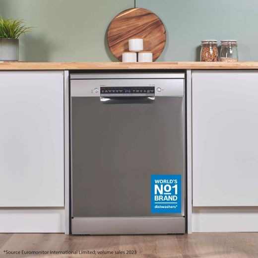Bosch Series 6 Standard Dishwasher - Silver - Annotation - No1 brand